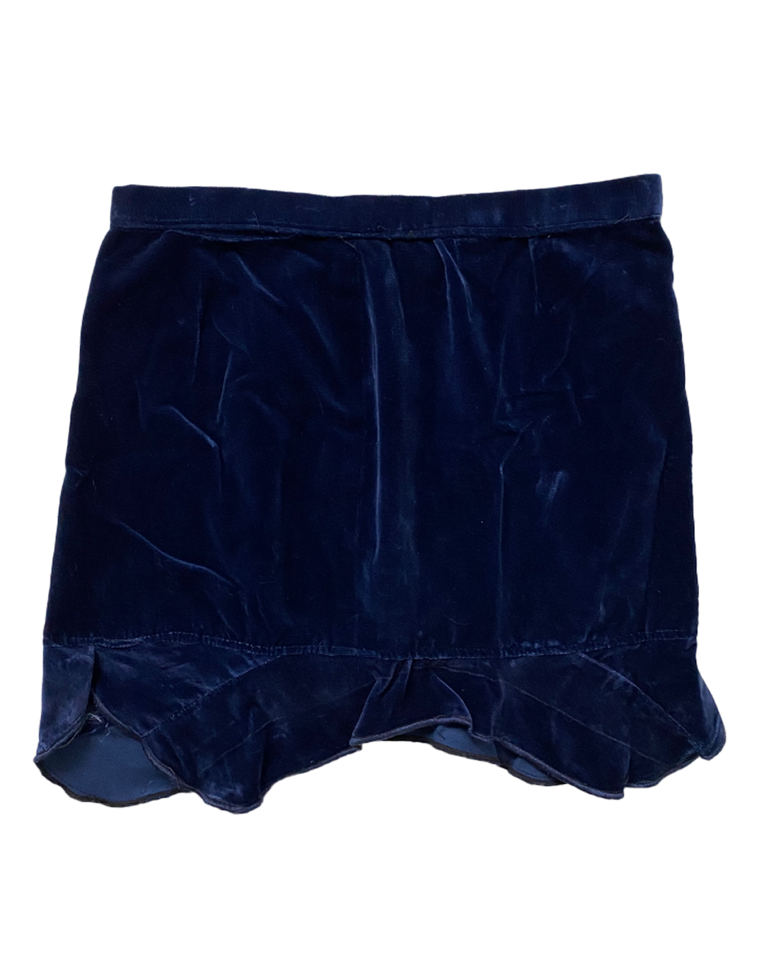 Velvet blue dreams Vintage  Mini skirt