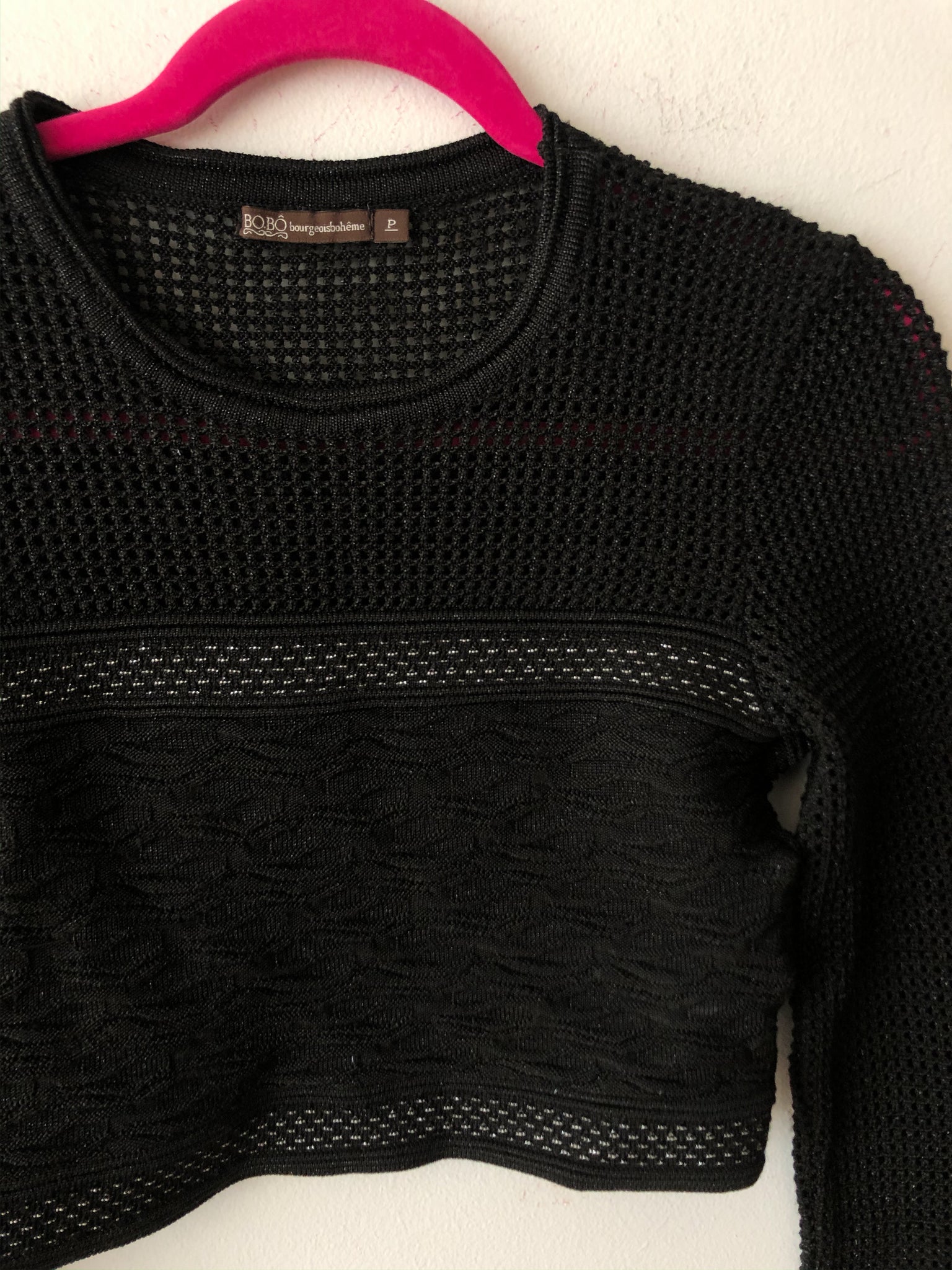 Knitted Borgoise Boheme Crop-top / Pre-loved