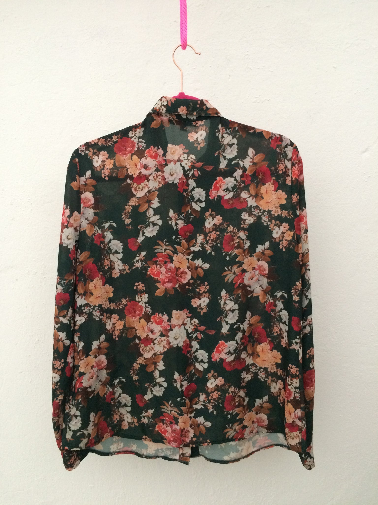 Camisa flores con bolero - Pre-Loved