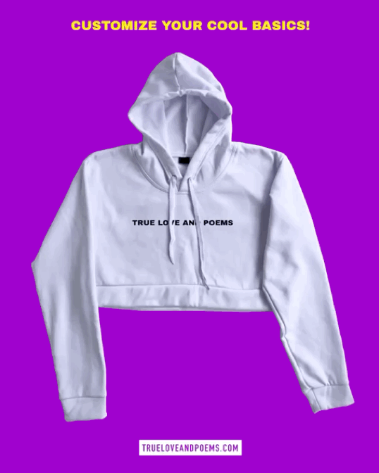 TL&P Cropped Hoodie / White / Pre-order