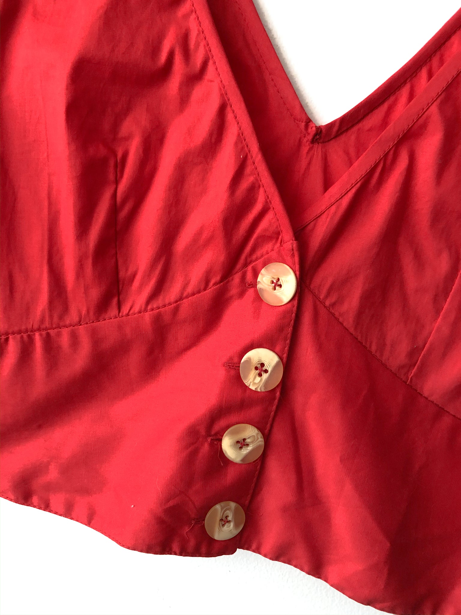 Top de botones naranja  / pre-loved