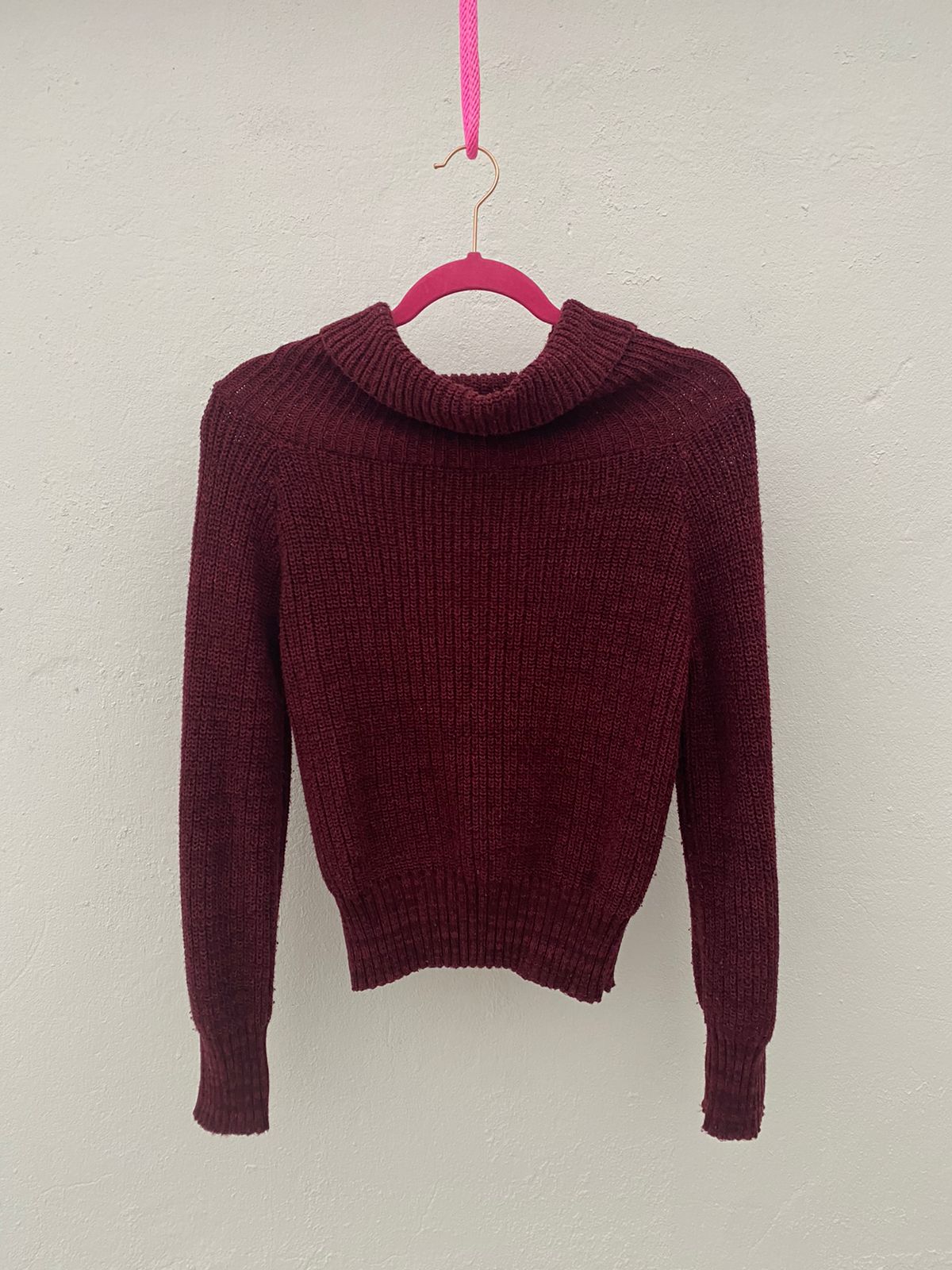 Saco vinotinto tejido - Pre-Loved